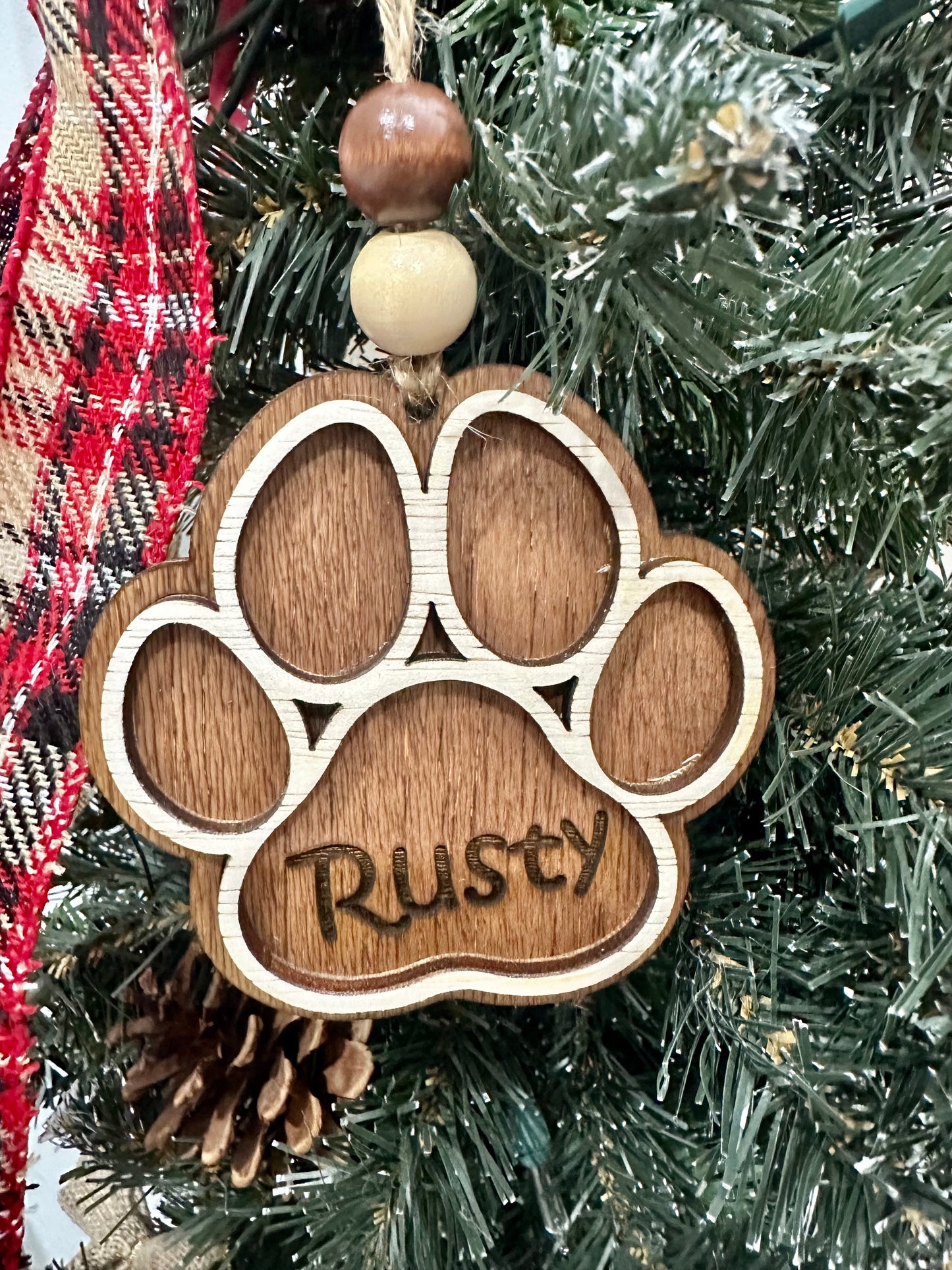 Custom Paw-Print Ornament