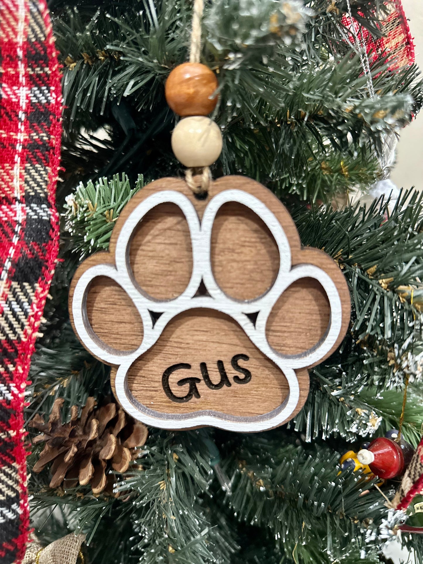 Custom Paw-Print Ornament