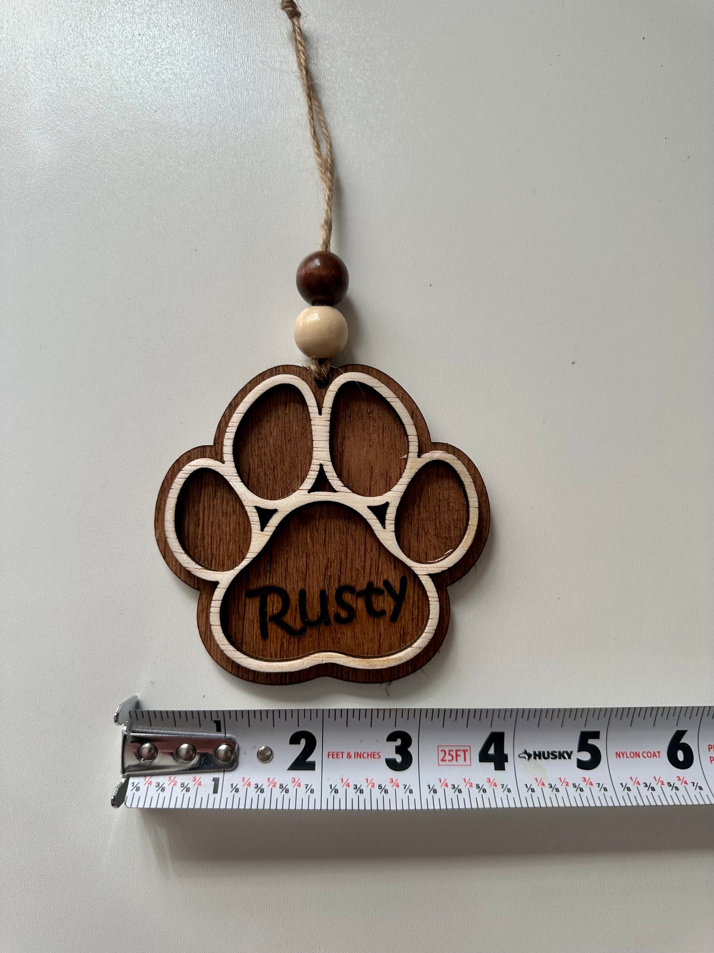 Custom Paw-Print Ornament