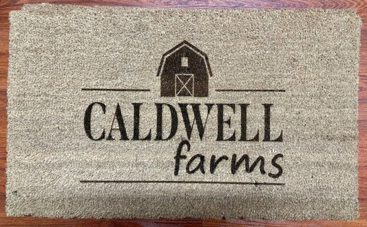 Custom Coir Doormat - Farm